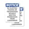 Signmission No Hunting Fishing Or Trespassing OSHA Notice Sign, Plastic, 7in W x 10in L, 2PK OS-2PACK-NS-P-710-V-14663 - alternate 1